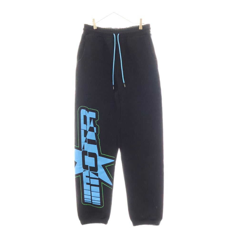 Members of THE Rage(メンバーズ オブ ザ レイジ) Graphic Sweat Pants MTSS24PA23775372 グラフィック スウェットパンツ ブラック/ブルー/グリーン