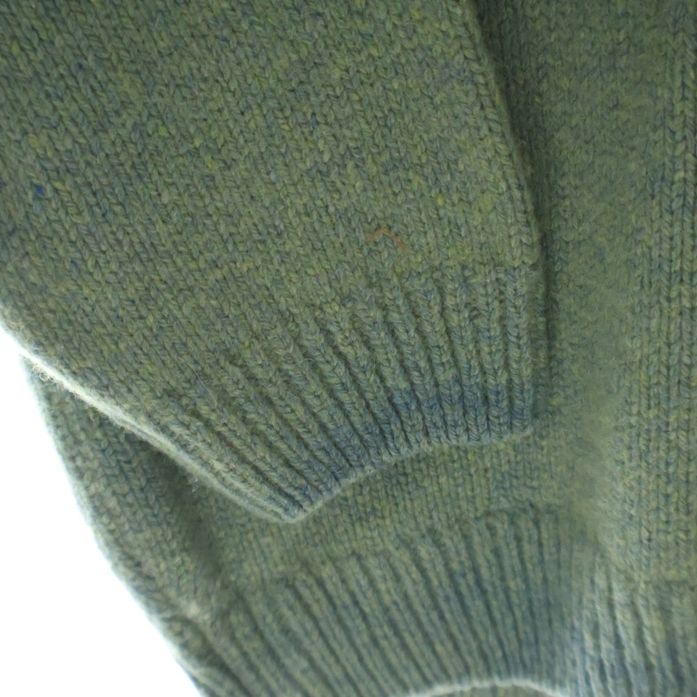 SUPREME(シュプリーム) 24AW Flocked Logo Sweater フロックド ロゴ クルーネックニットセーター グリーン