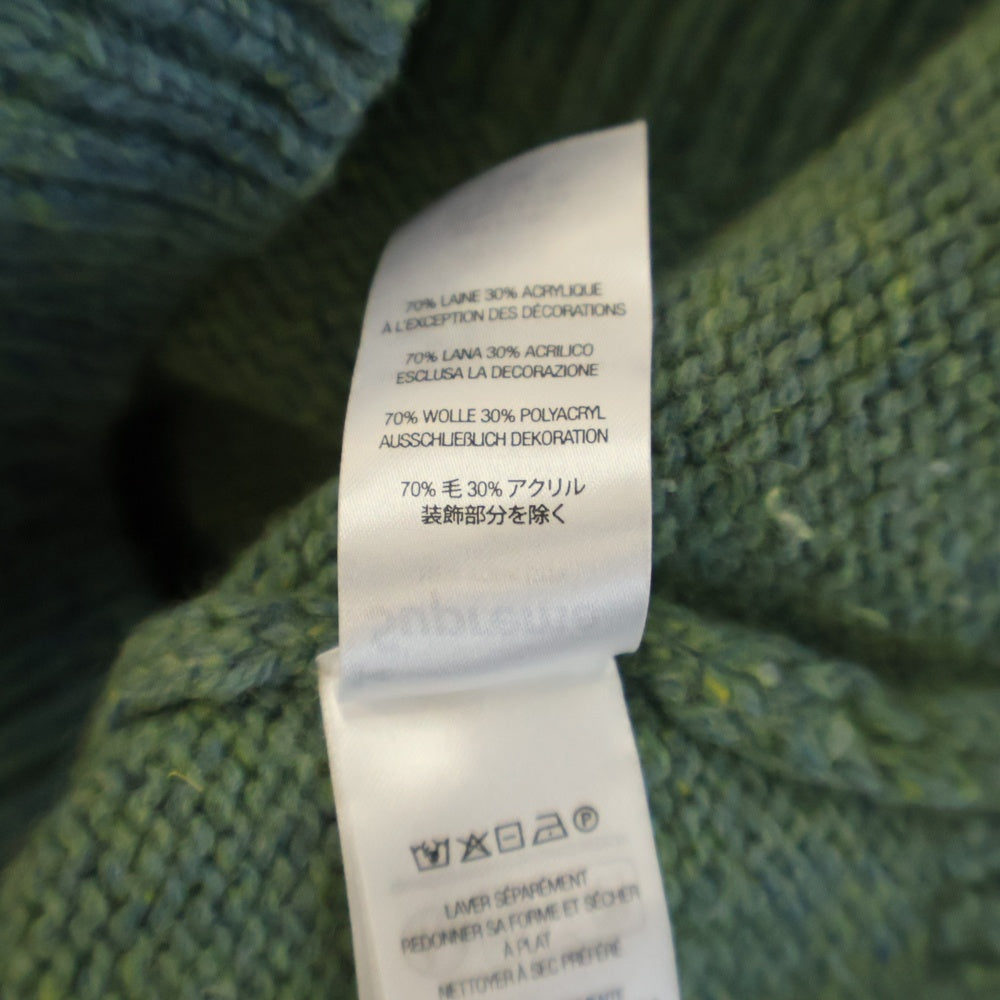 SUPREME(シュプリーム) 24AW Flocked Logo Sweater フロックド ロゴ クルーネックニットセーター グリーン