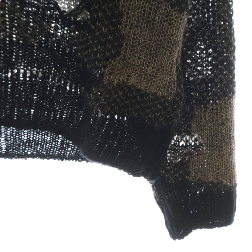 OUR LEGACY(アワーレガシー) 24AW SONAR ROUNDNECK DAMAGE KINT M4243SBD ダメージ クルーネックニットセーター ブラック