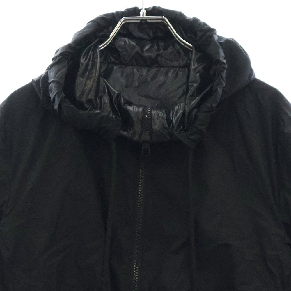 MONCLER(モンクレール) CASSIE GIUBBOTTO J10931A00117 5396L ロゴワッペン ショート ナイロンジャケット フーディ ブラック レディース