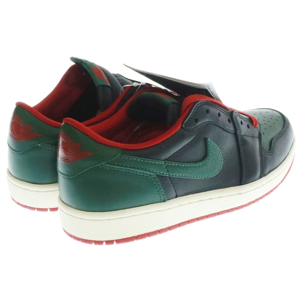 NIKE(ナイキ) WMNS AIR JORDAN 1 RETRO LOW OG BLACK AND GORGE GREEN CZ0775-036 ウィメンズ エアジョーダン1 ローカットスニーカー ブラック/グリーン US10/27cm