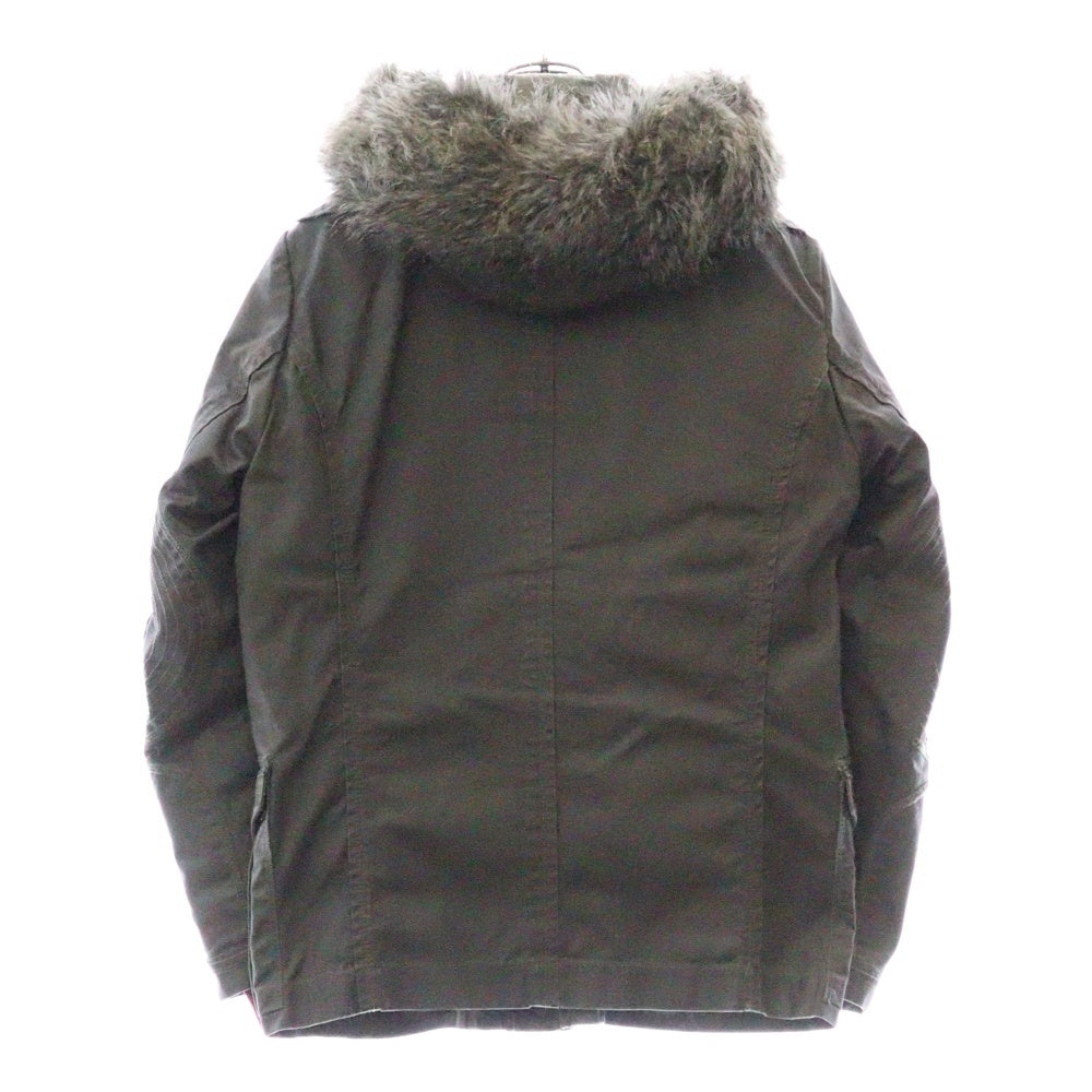 DIESEL(ディーゼル) ファーフード付きモッズコート カーキ