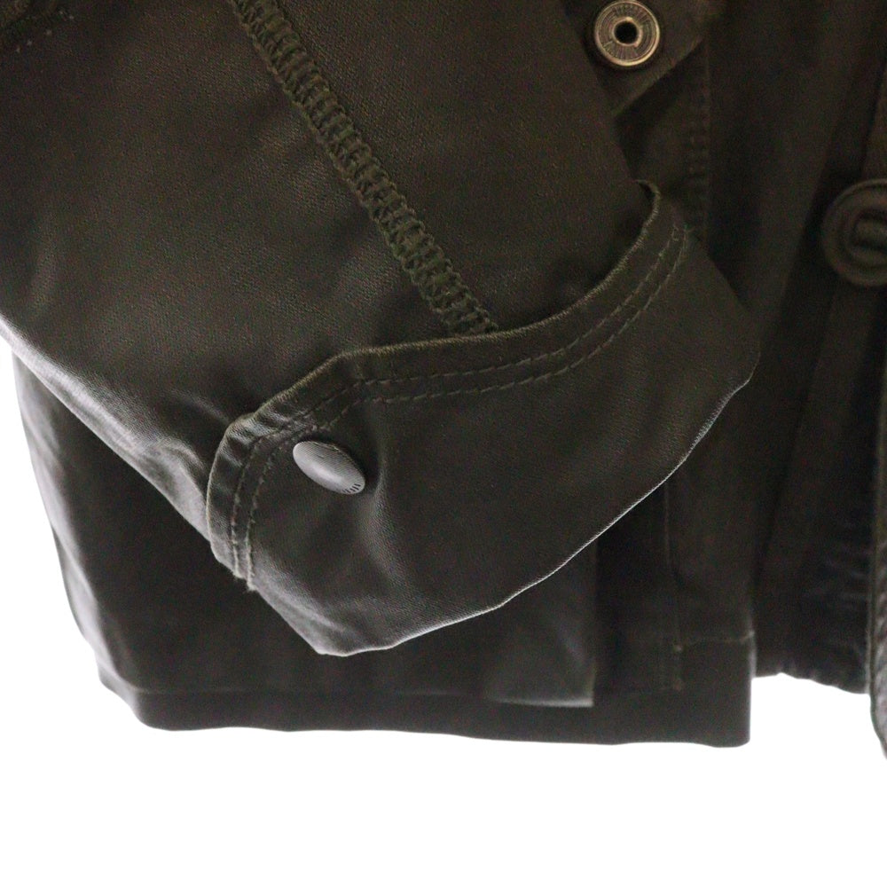 DIESEL(ディーゼル) ファーフード付きモッズコート カーキ