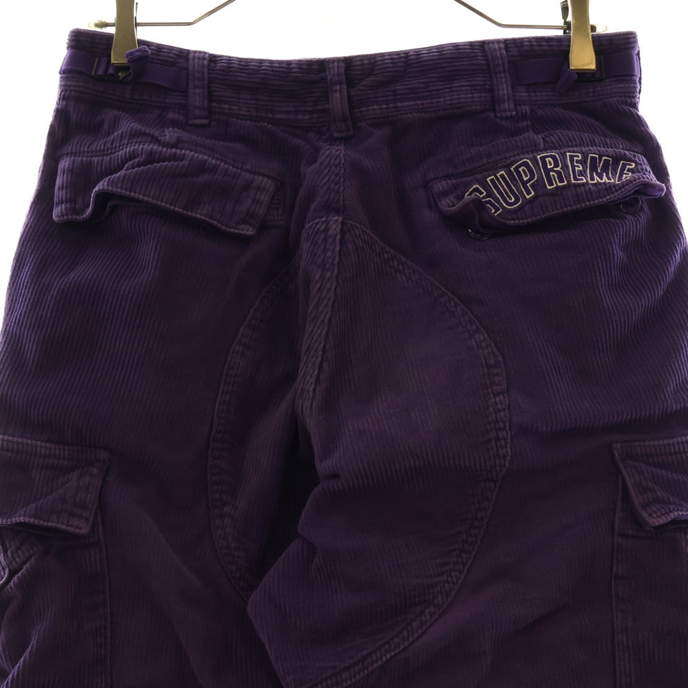 SUPREME(シュプリーム) 22SS ×NIKE Arc Corduroy Cargo Pant ナイキ アーチロゴ刺繍コーデュロイカーゴパンツ パープルDM1779-506