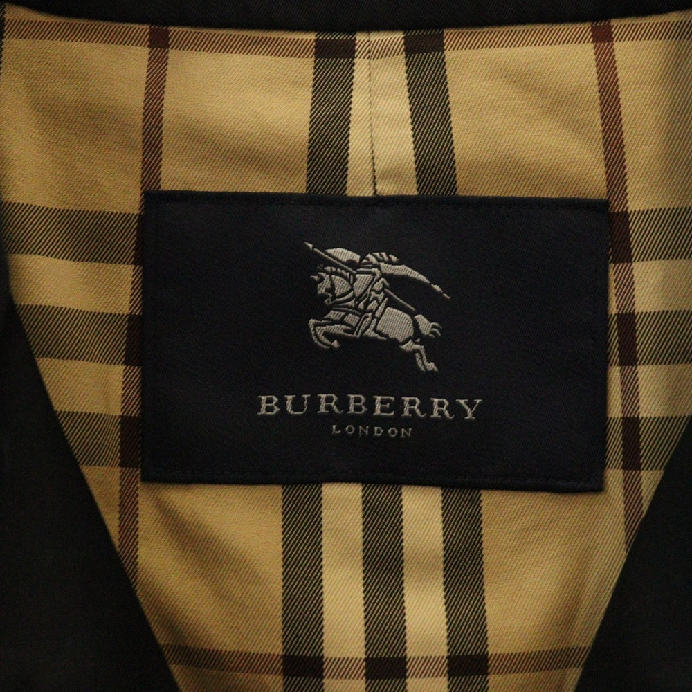 BURBERRY LONDON(バーバリーロンドン) TRENCH COAT トレンチコート 裏地チェック ブラック BJA04-551-09