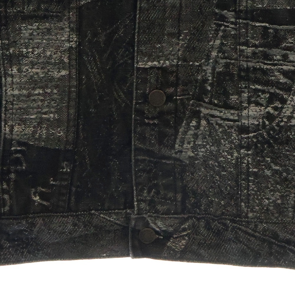 SUPREME(シュプリーム) 23SS Archive Denim Jacquard Trucker Jacket アーカイブデニムジャガードトラッカージャケット ブラック
