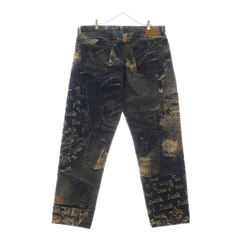 SUPREME(シュプリーム) 23SS Archive Denim Jacquard Regular Jean アーカイブデニムジャガードレギュラージーンズ デニムパンツ ネイビー