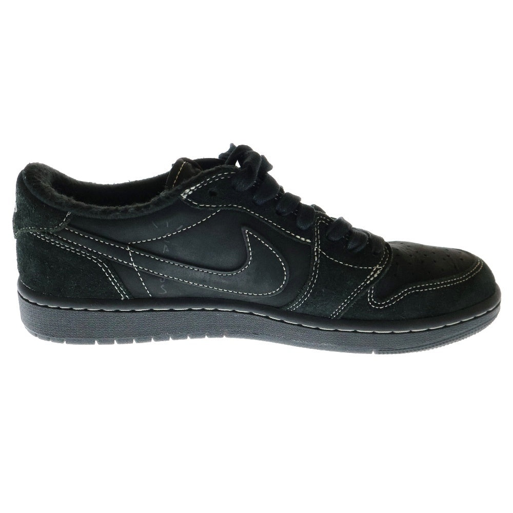 NIKE(ナイキ) ×TRAVIS SCOTT AIR JORDAN 1 LOW OG SP BLACK PHANTOM トラヴィススコット エアジョーダン1 ブラックファントム ローカットスニーカー US9/27cm DM7866-001