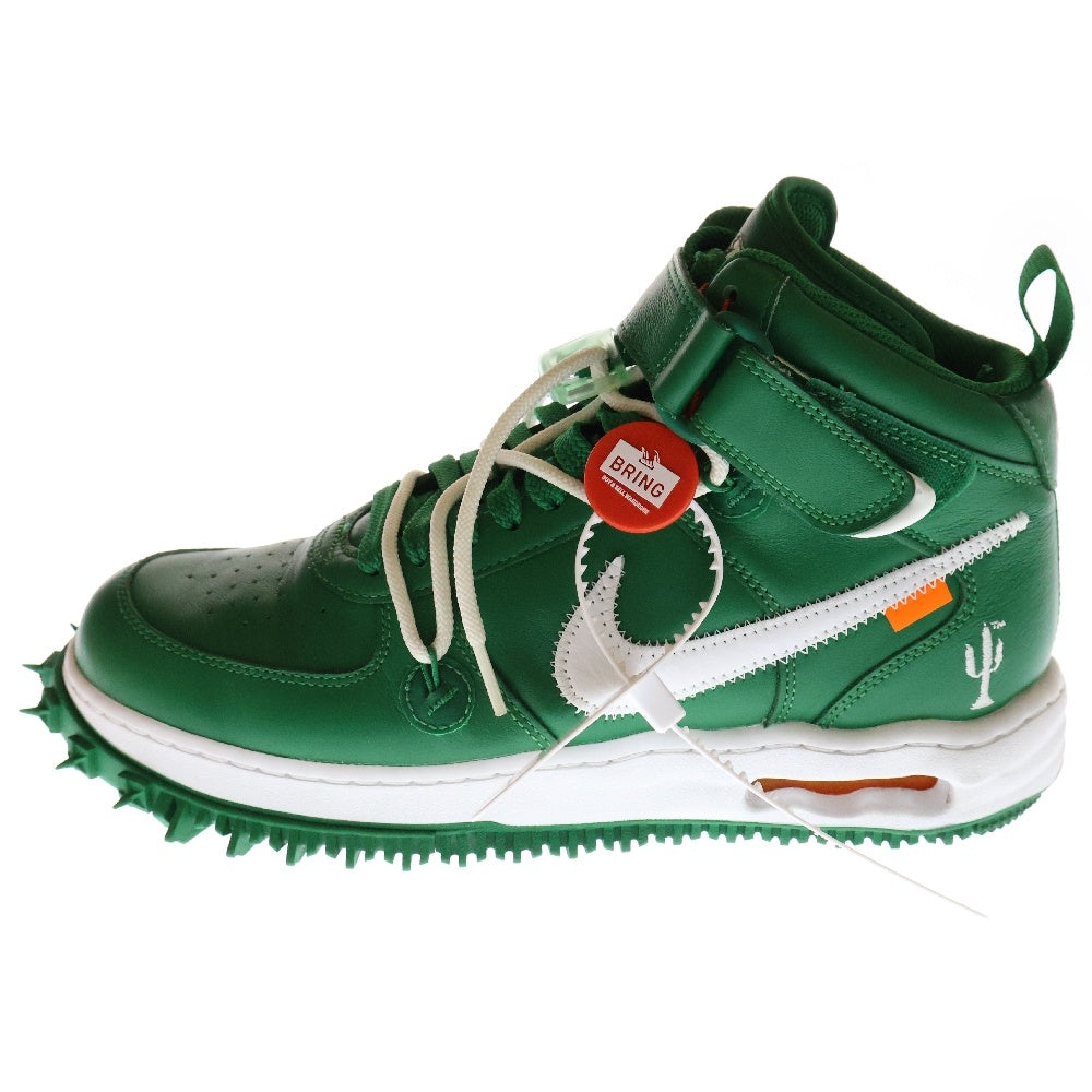 NIKE(ナイキ) ×Off-White AIR FORCE 1 MID pine Green DR0500-300 オフホワイト エアフォース1 ハイカットスニーカー シューズ グリーン US10/28cm