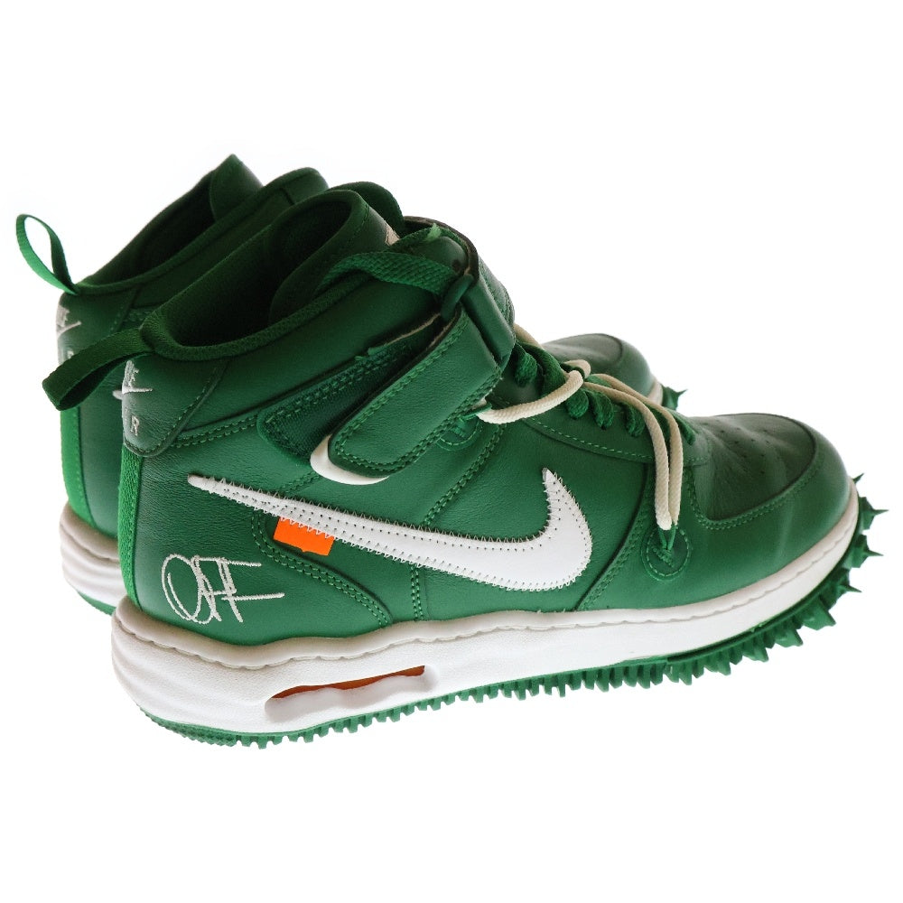 NIKE(ナイキ) ×Off-White AIR FORCE 1 MID pine Green DR0500-300 オフホワイト エアフォース1 ハイカットスニーカー シューズ グリーン US10/28cm