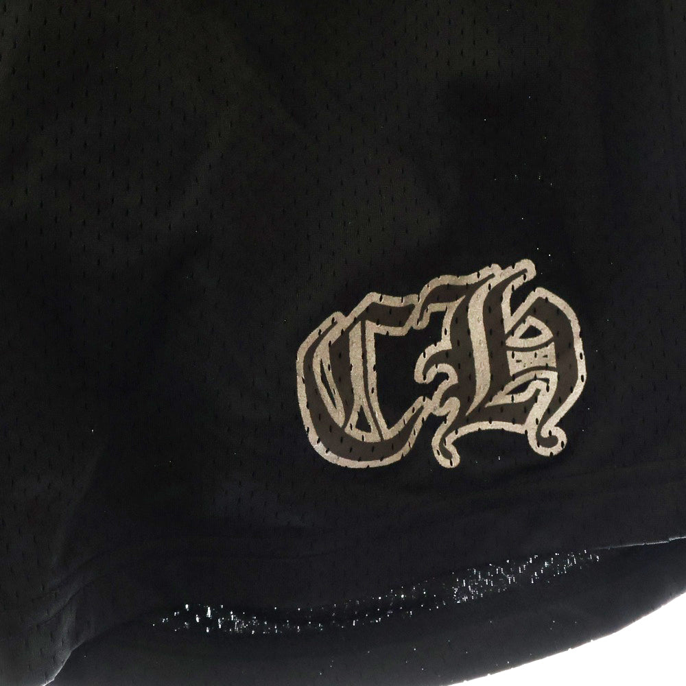 CHROME HEARTS(クロムハーツ) MESH VARSITY SHORTS CHプリントメッシュハーフパンツ ショーツ ブラック