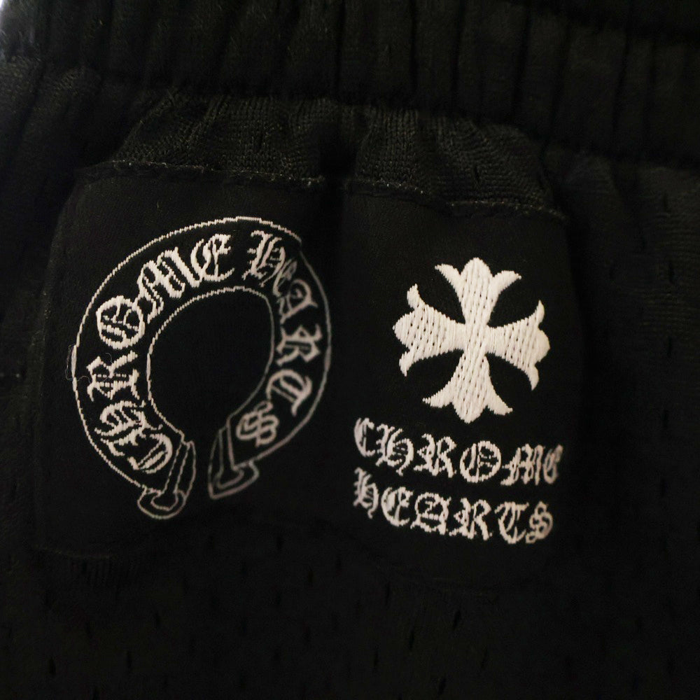 CHROME HEARTS(クロムハーツ) MESH VARSITY SHORTS CHプリントメッシュハーフパンツ ショーツ ブラック