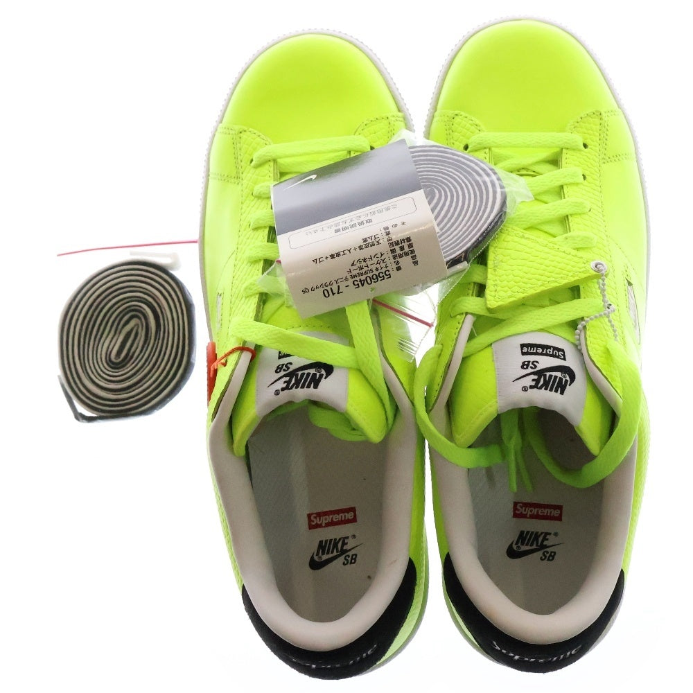 NIKE SB(ナイキエスビー) 【観賞用 2012年製】 ×SUPREME TENIIS CLASSIC シュプリーム テニスクラシック ローカットスニーカー シューズ イエロー 556045-710 US8.5/26.5cm