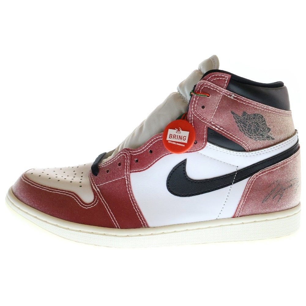 NIKE(ナイキ) ×Trophy Room AIR JORDAN 1 RETRO HIGH OG SP DA2728-100 トロフィールーム エアジョーダン シカゴ ハイカットスニーカー レッド/ホワイト US10.5/28.5cm