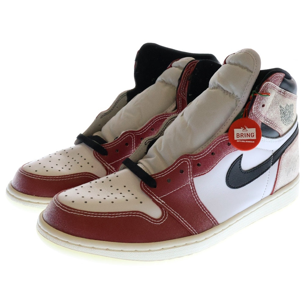 NIKE(ナイキ) ×Trophy Room AIR JORDAN 1 RETRO HIGH OG SP DA2728-100 トロフィールーム エアジョーダン シカゴ ハイカットスニーカー レッド/ホワイト US10.5/28.5cm