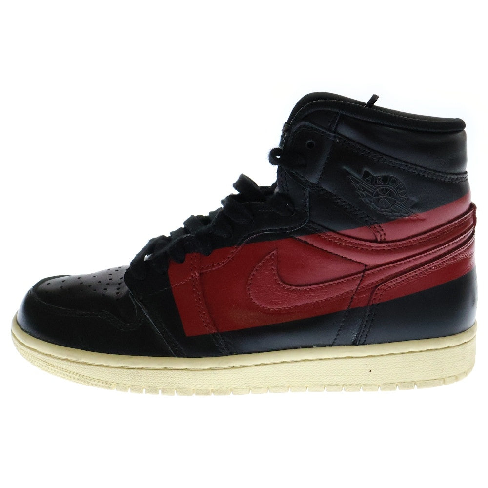 NIKE(ナイキ) AIR JORDAN 1 エアジョーダン1 レトロ ディフィアント クチュール ハイカットスニーカー ブラック/レッド US7/25cm BQ6682-006