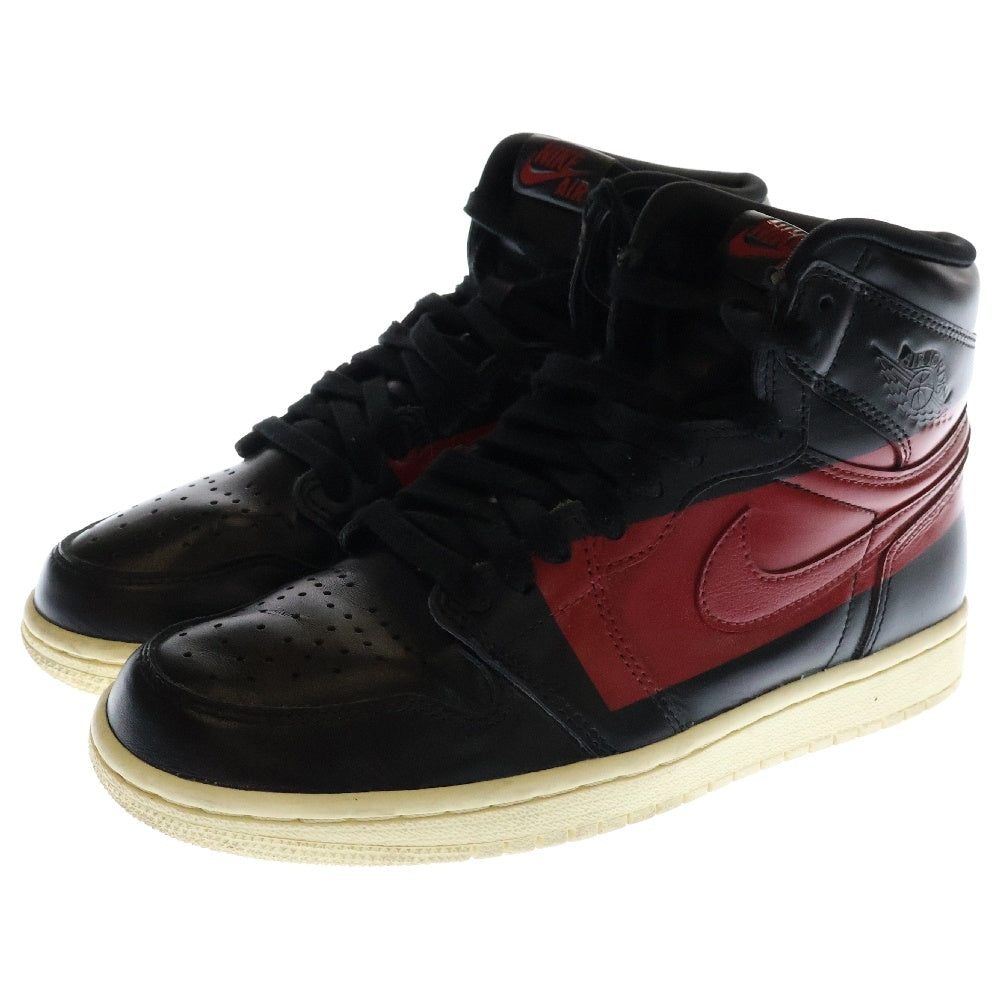 NIKE(ナイキ) AIR JORDAN 1 エアジョーダン1 レトロ ディフィアント クチュール ハイカットスニーカー ブラック/レッド US7/25cm BQ6682-006