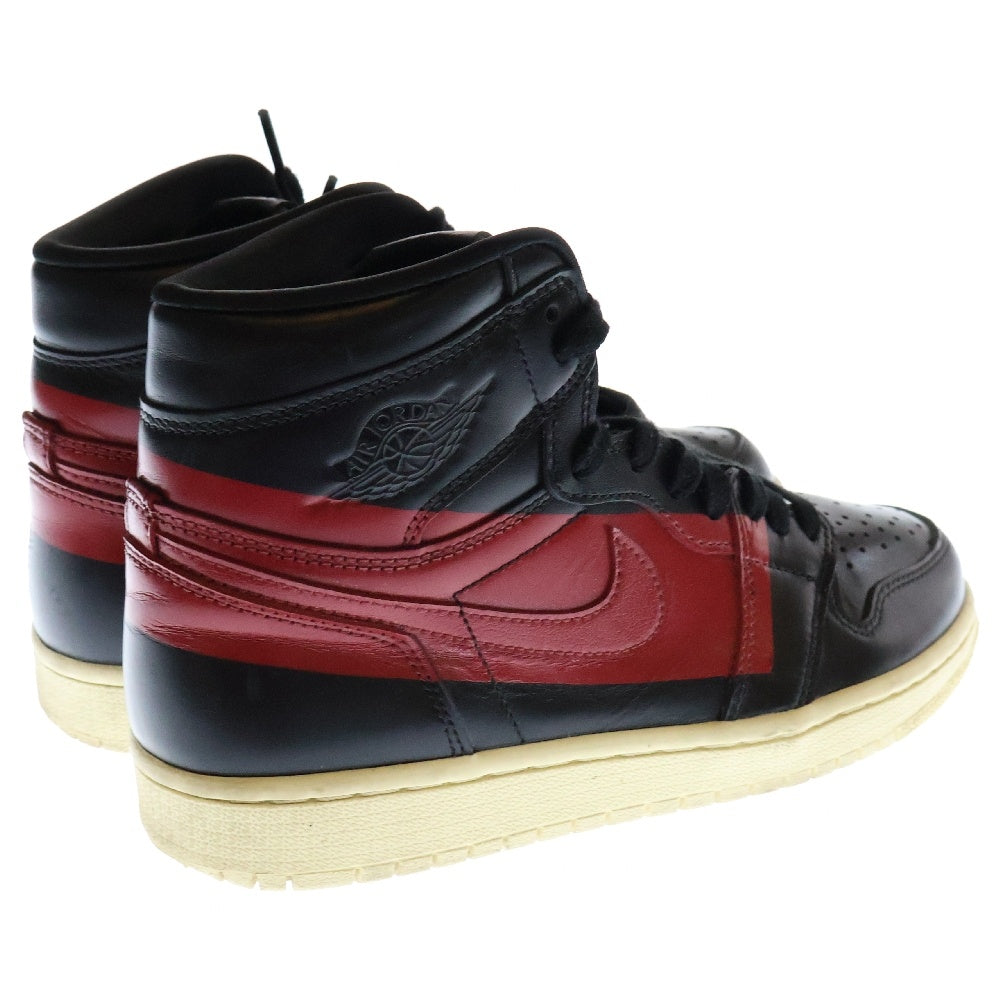 NIKE(ナイキ) AIR JORDAN 1 エアジョーダン1 レトロ ディフィアント クチュール ハイカットスニーカー ブラック/レッド US7/25cm BQ6682-006