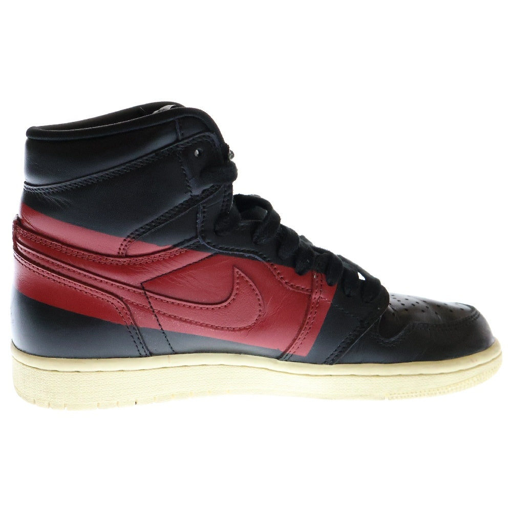 NIKE(ナイキ) AIR JORDAN 1 エアジョーダン1 レトロ ディフィアント クチュール ハイカットスニーカー ブラック/レッド US7/25cm BQ6682-006