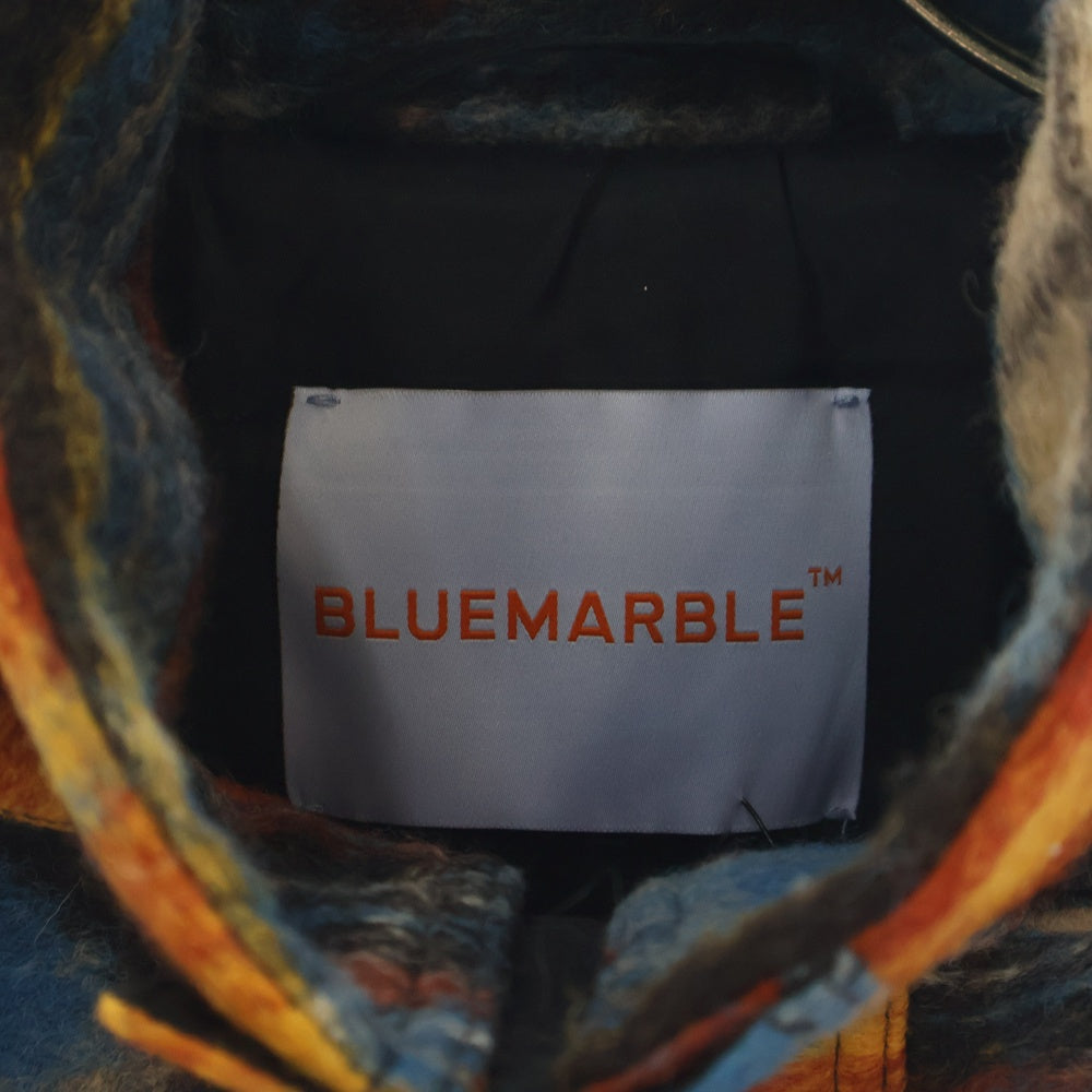 BLUEMARBLE(ブルーマーブル) Studded tartan wool parka スタッズタータンチェックウールコート マルチカラー