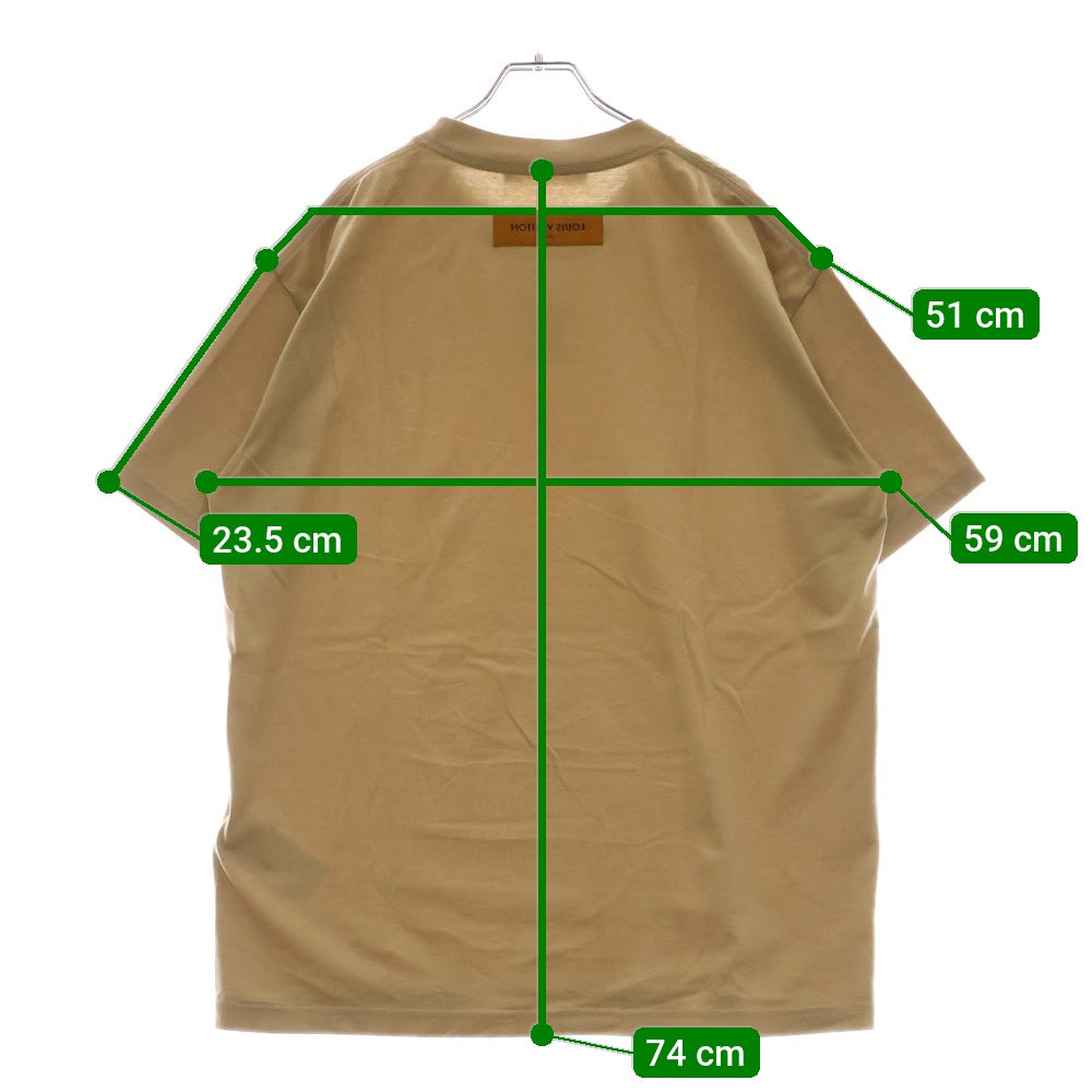 LOUIS VUITTON(ルイヴィトン) 25SS LVエンボスロゴインサイドアウト半袖Tシャツ 半袖カットソー ベージュ RM251MN DT3 HNY55W