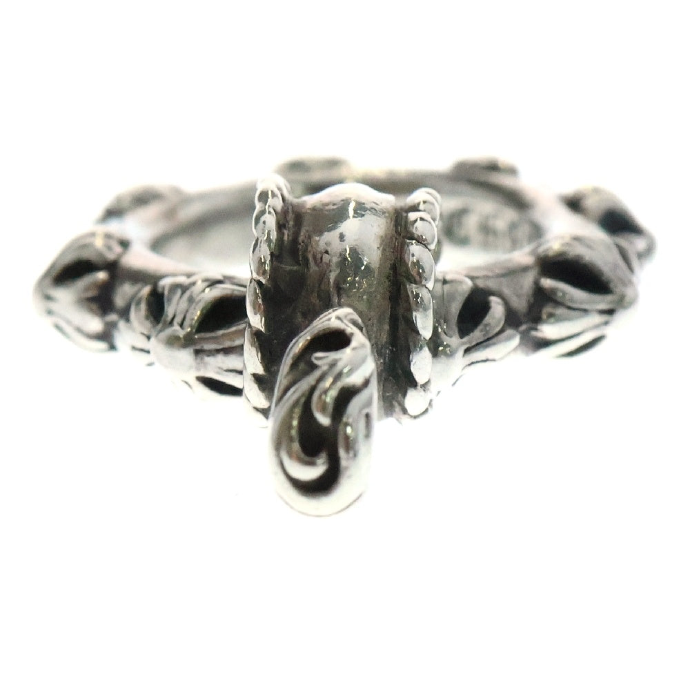 CHROME HEARTS(クロムハーツ) EWLP CRSアイウェアループ クロスバンドレザーブレードネックレストップ シルバー