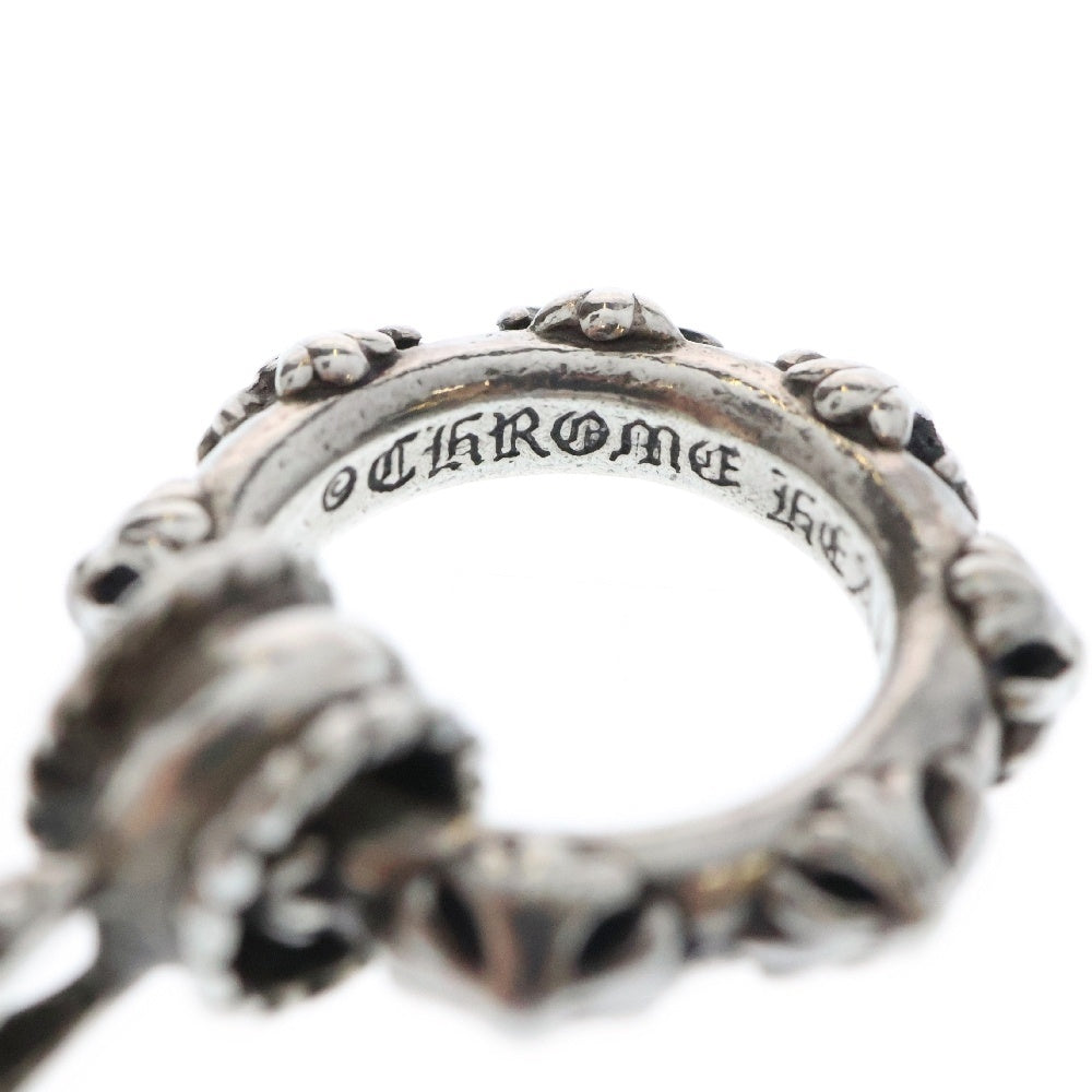 CHROME HEARTS(クロムハーツ) EWLP CRSアイウェアループ クロスバンドレザーブレードネックレストップ シルバー
