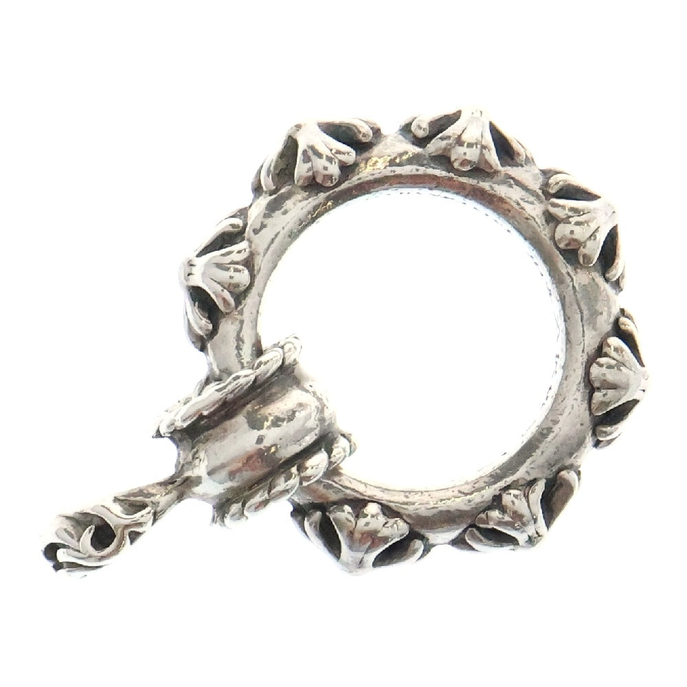 CHROME HEARTS(クロムハーツ) EWLP CRSアイウェアループ クロスバンドレザーブレードネックレストップ シルバー