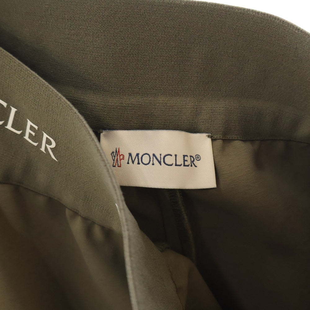 MONCLER(モンクレール) ×HYKE PANTALONE G209K2A00002 ×ハイク ロゴ ロングパンツ カーキ