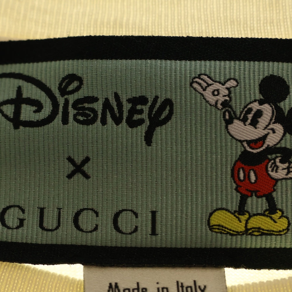 GUCCI(グッチ) 20SS ×Disney Mickey Print Tee 565806 XJB66 ×ディズニー プリント クルーネック半袖Tシャツカットソー アイボリー