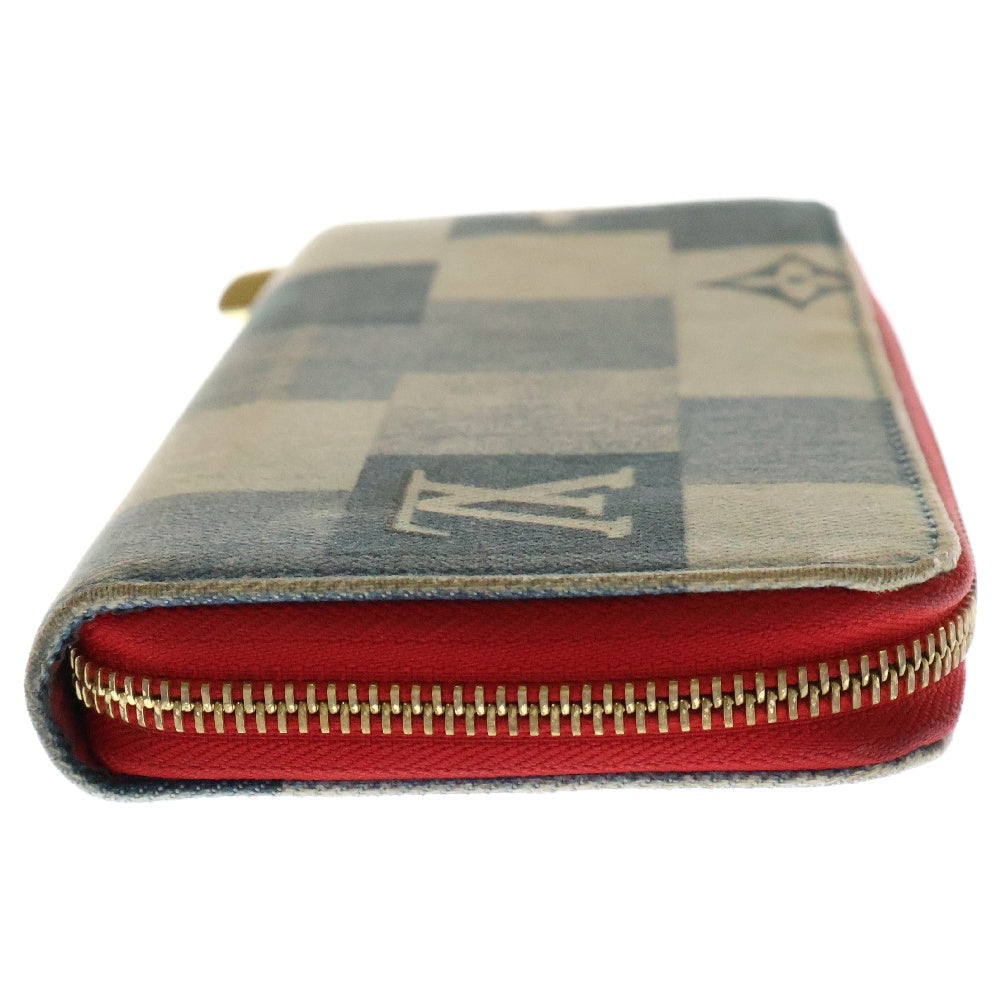 LOUIS VUITTON(ルイヴィトン) 20SS Monogram Denim Squar Patch Wallet モノグラム デニムパッチ ウォレット 長財布 ブルー M44938