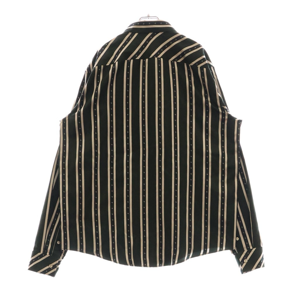 LOUIS VUITTON(ルイヴィトン) 25SS Logo Silk Shirts RM251MM RBR HSS15W ロゴ シルク 長袖シャツ グリーン