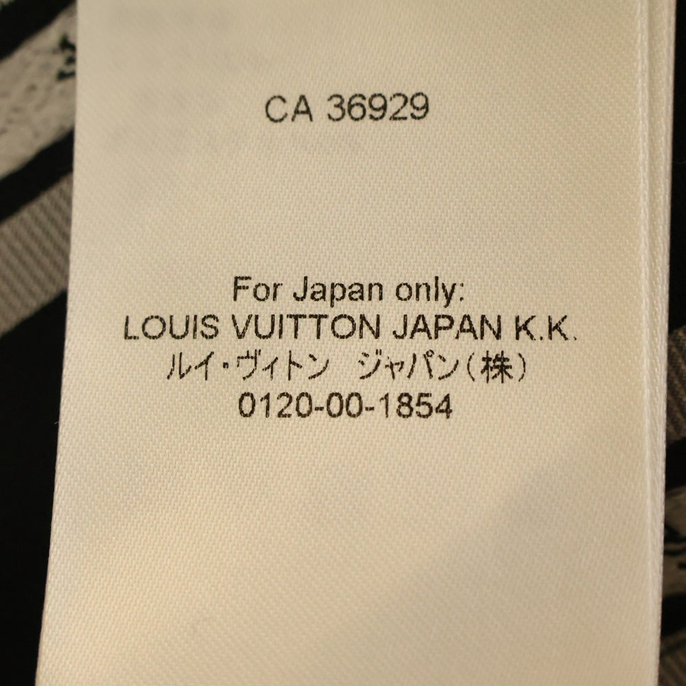 LOUIS VUITTON(ルイヴィトン) 25SS Logo Silk Shirts RM251MM RBR HSS15W ロゴ シルク 長袖シャツ グリーン