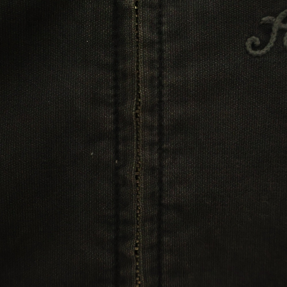SCHOTT(ショット) Back Logo Zip Denim Jacket バックロゴ刺繍ジップアップデニムジャケット ブラック 3142011