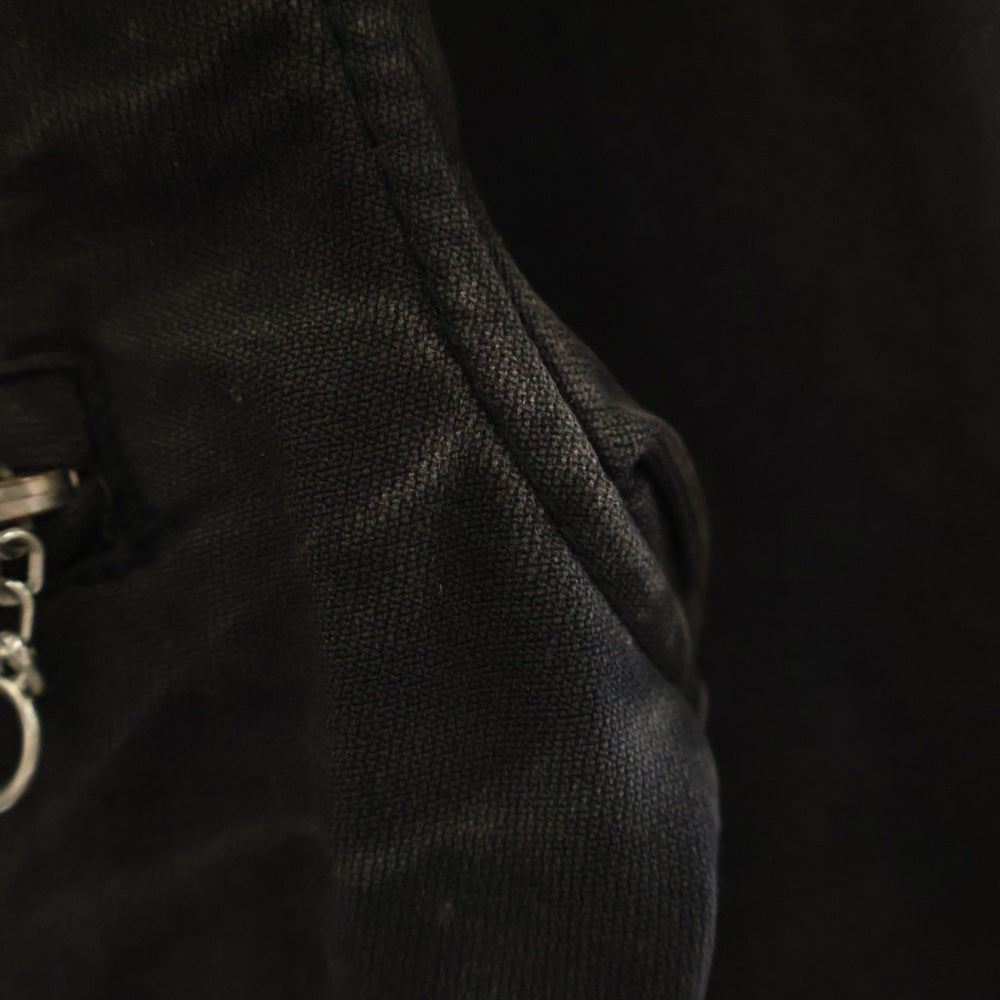 SCHOTT(ショット) Back Logo Zip Denim Jacket バックロゴ刺繍ジップアップデニムジャケット ブラック 3142011