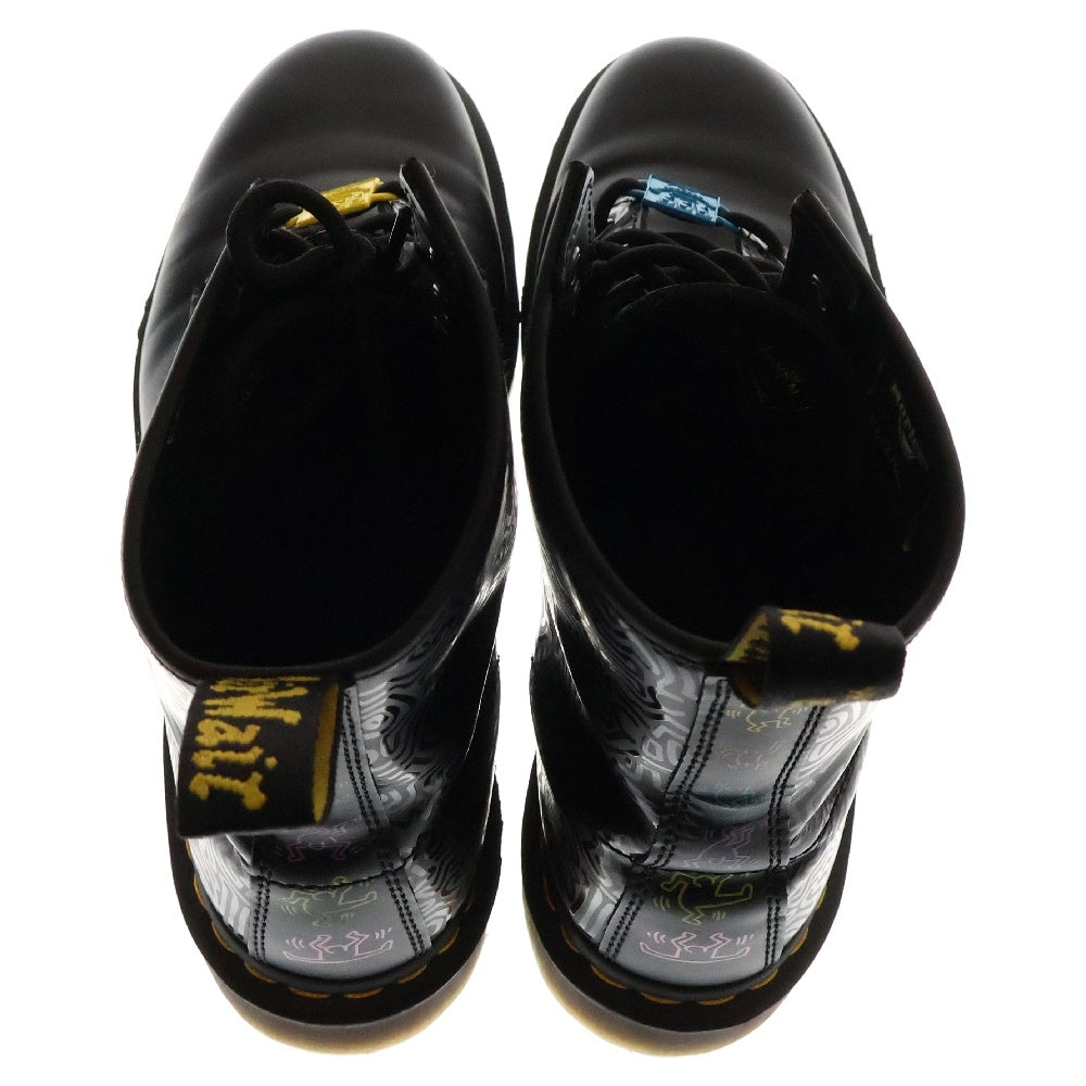 Dr.Martens(ドクターマーチン) ×Keith Haring 8 Hall Boots キースへリング 8ホールレザーブーツ ブラック 1460KH FIG US10