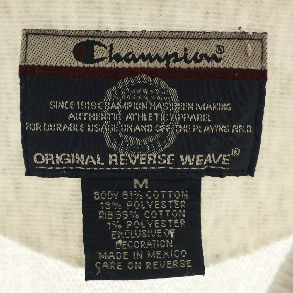 CHAMPION(チャンピオン) 90s Vintage REVERSE WAVE ST.LAWRENCE ヴィンテージ リバースウィーブ フロントプリントクルーネックスウェットトレーナー グレー