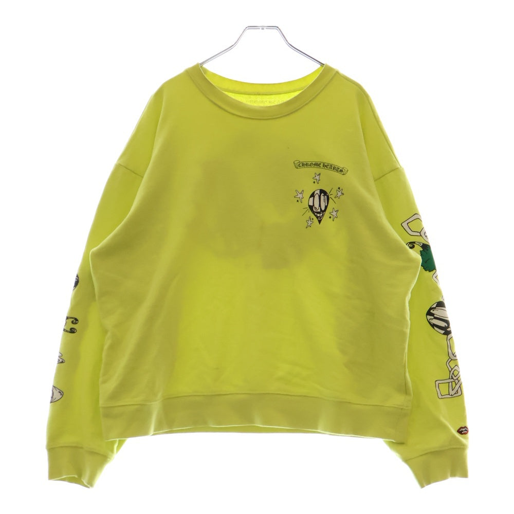 CHROME HEARTS(クロムハーツ) 22AW×MATTY BOY PPO CHAIN GAME マッティボーイ チェーンゲームクルーネックスウェットトレーナー イエロー