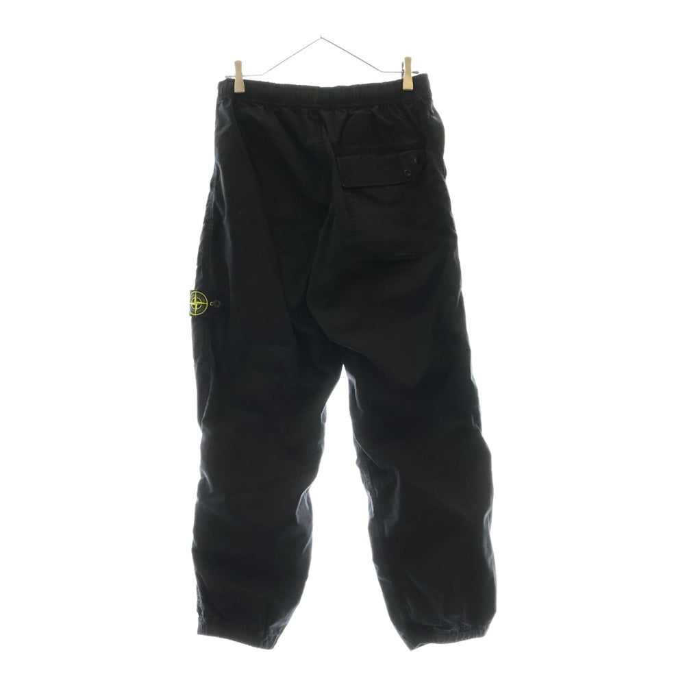 STONE ISLAND(ストーンアイランド) 24AW SUPIMA COTTON TWILL STRETCH-TC 811532910 スーピマコットン ツイルストレッチ カーゴパンツ ブラック