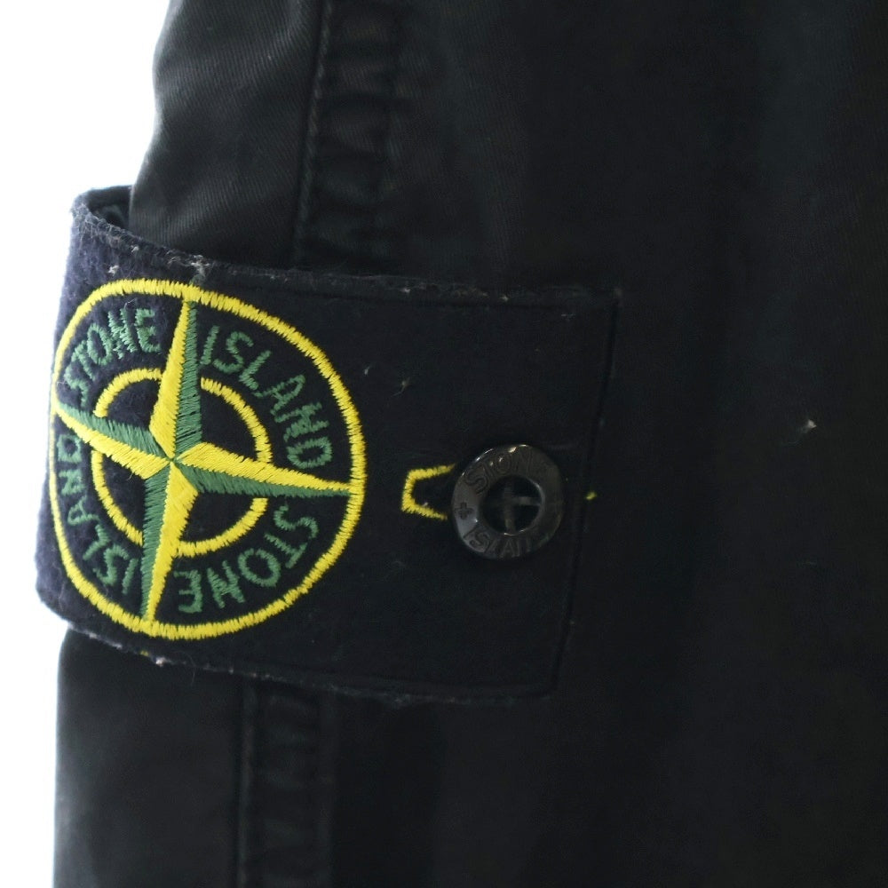 STONE ISLAND(ストーンアイランド) 24AW SUPIMA COTTON TWILL STRETCH-TC 811532910 スーピマコットン ツイルストレッチ カーゴパンツ ブラック