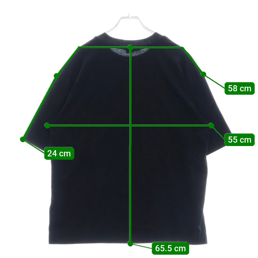 MARNI(マルニ) 20SS OVER SIZE LOGO PRINT TEE オーバーサイズロゴプリント半袖カットソー 半袖Tシャツ ブラック THJET49EPB