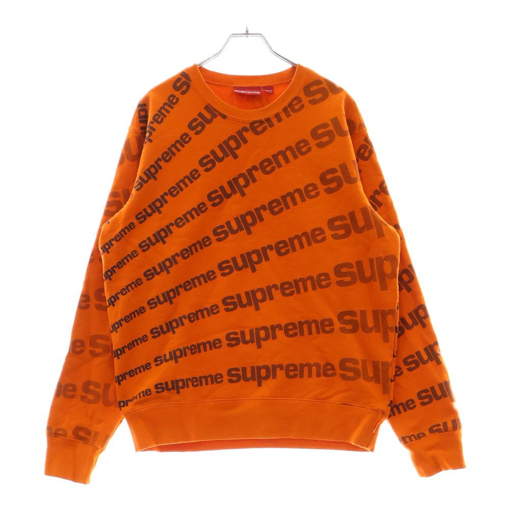 SUPREME(シュプリーム) 20SS Radial Crewneck ラディアルロゴ クルーネックスウェットトレーナー オレンジ