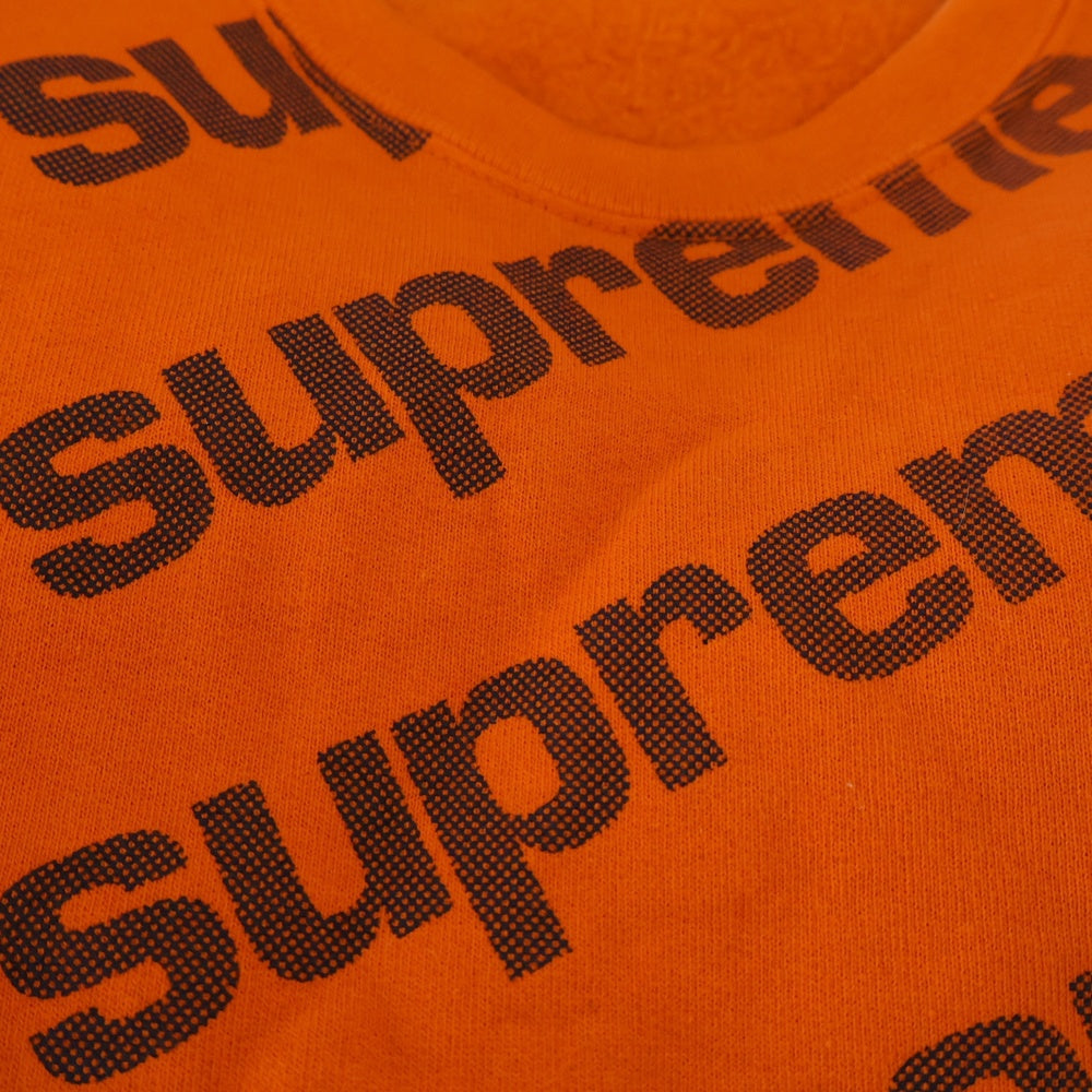 SUPREME(シュプリーム) 20SS Radial Crewneck ラディアルロゴ クルーネックスウェットトレーナー オレンジ