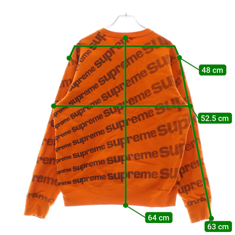 SUPREME(シュプリーム) 20SS Radial Crewneck ラディアルロゴ クルーネックスウェットトレーナー オレンジ