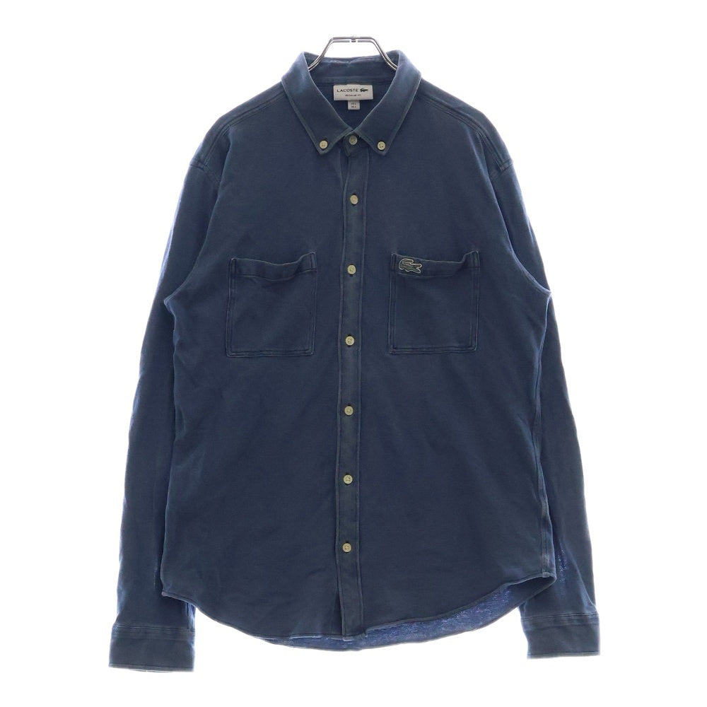 LACOSTE(ラコステ) インディゴピケダンガリー 長袖シャツ ブルー PH551EL