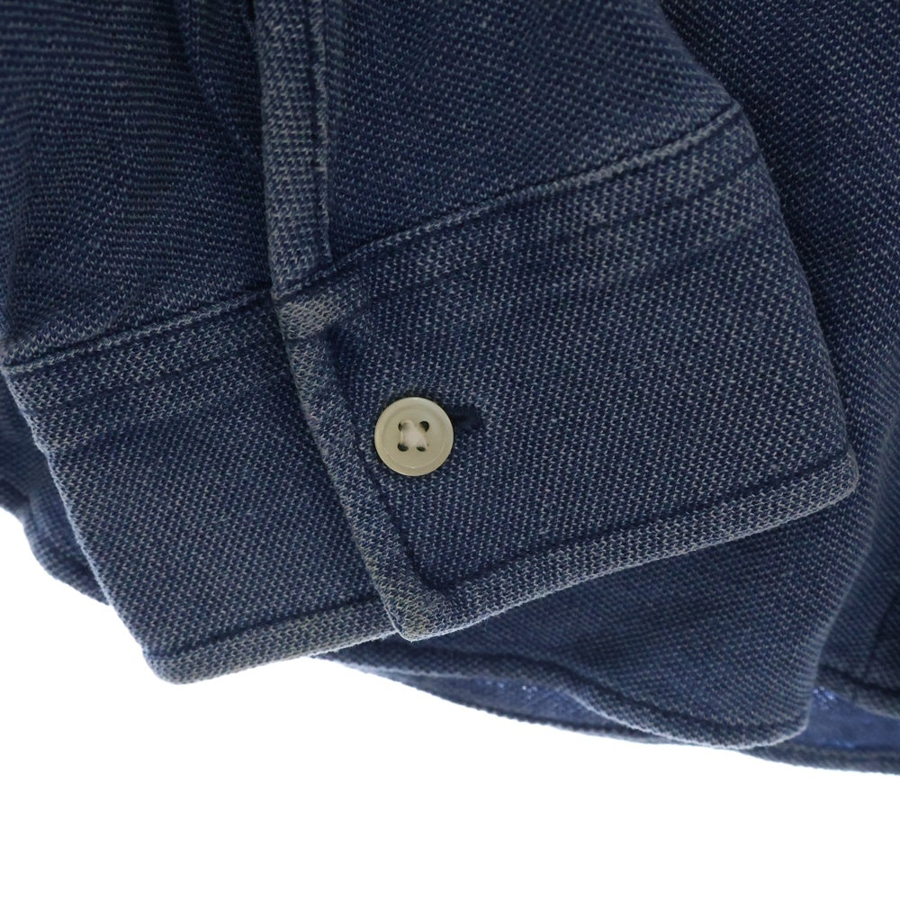 LACOSTE(ラコステ) インディゴピケダンガリー 長袖シャツ ブルー PH551EL