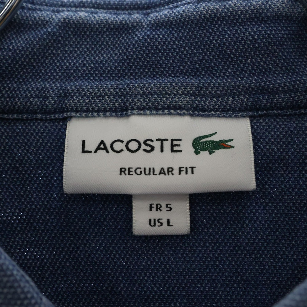 LACOSTE(ラコステ) インディゴピケダンガリー 長袖シャツ ブルー PH551EL