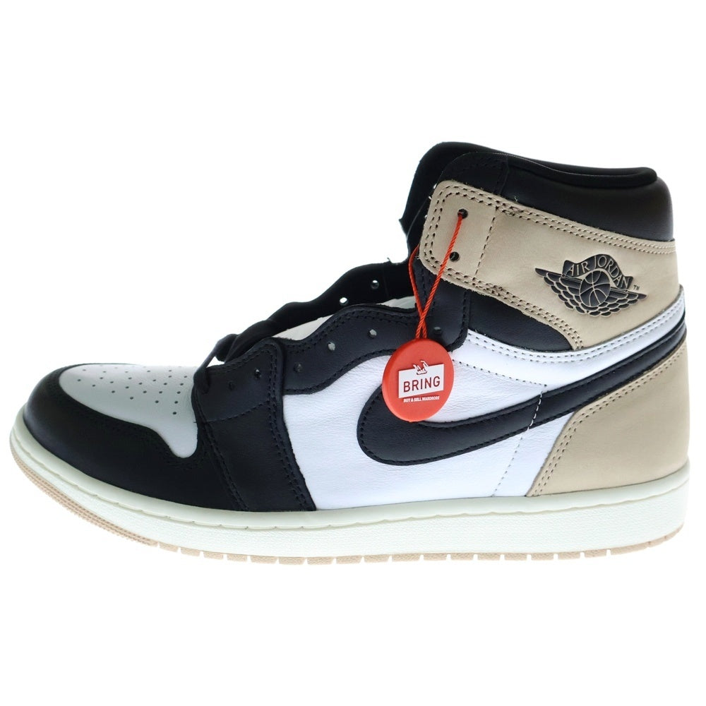 NIKE(ナイキ) WMNS AIR JORDAN 1 RETRO HIGH OG Latte FD2596-021 ウィメンズ エアジョーダン1 ラテ ハイカットスニーカー ホワイト/ベージュ US12/29cm