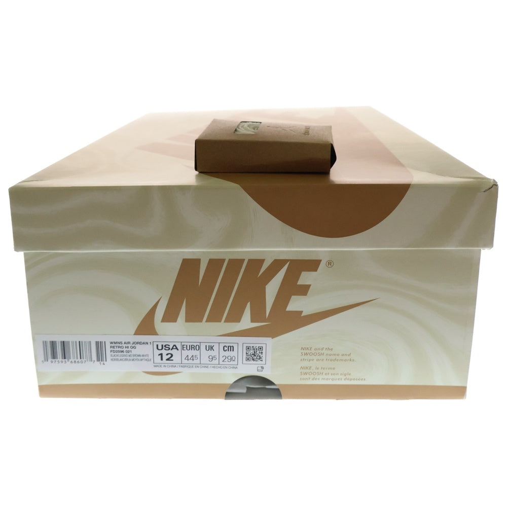 NIKE(ナイキ) WMNS AIR JORDAN 1 RETRO HIGH OG Latte FD2596-021 ウィメンズ エアジョーダン1 ラテ ハイカットスニーカー ホワイト/ベージュ US12/29cm